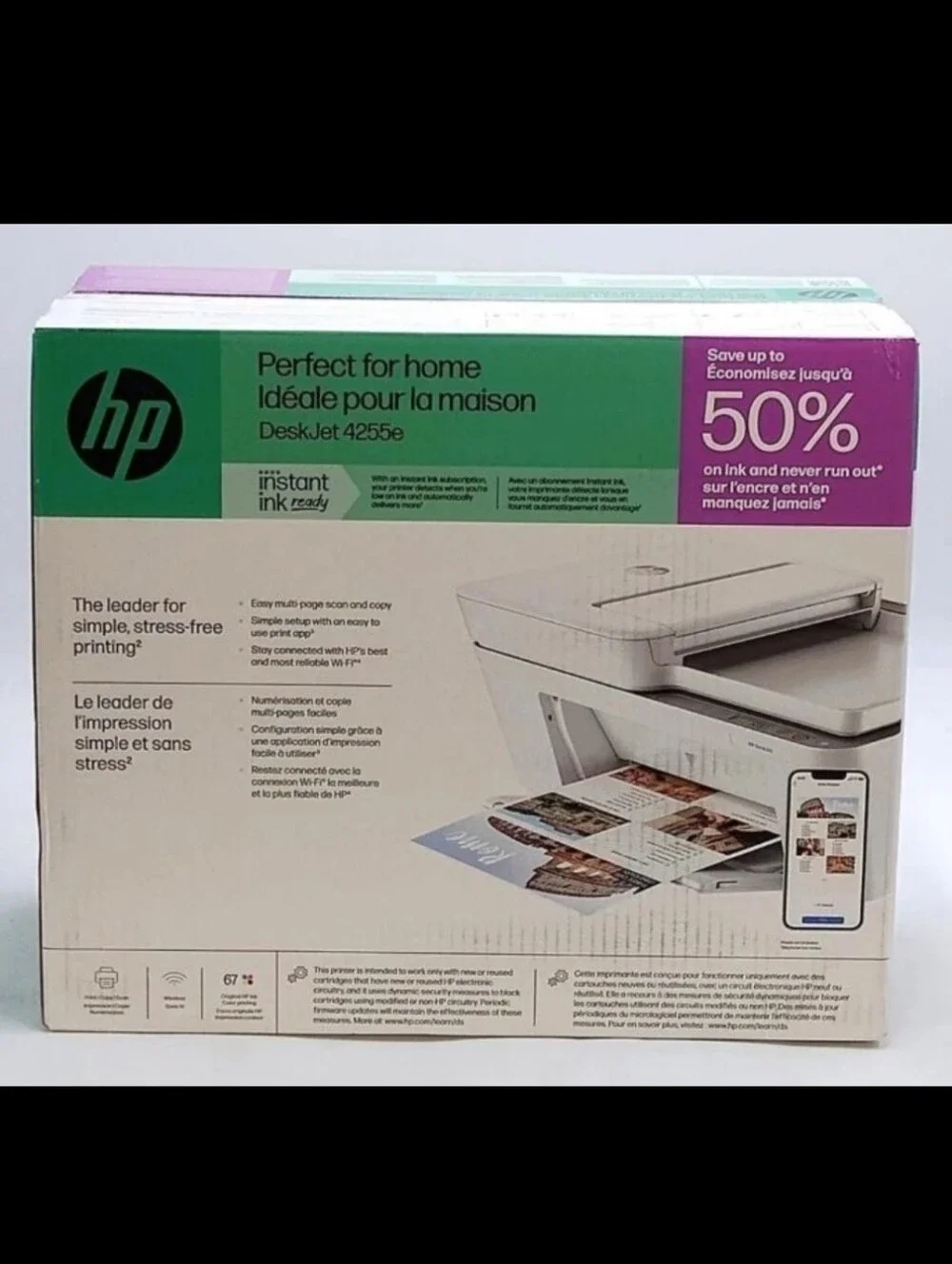 HP DeskJet 4255e All-in-One Printer with 3 Months of Ink for free RETAIL $109